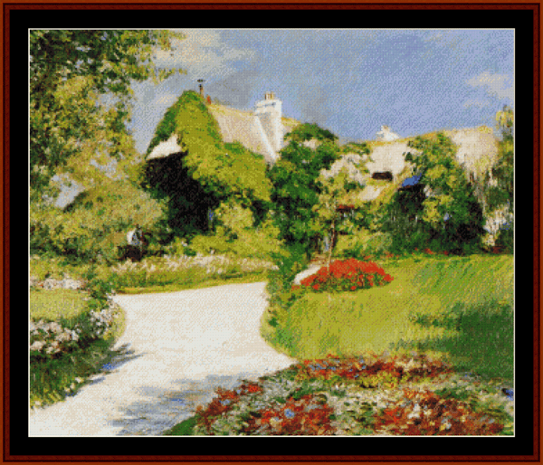 Farmer's House in Trouville - Gustave Caillebotte cross stitch pattern