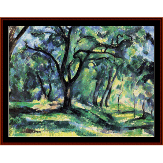 Forest- Cezanne cross stitch pattern