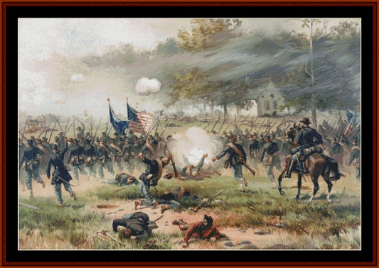 Battle of Antietam - American Civil War pdf cross stitch pattern