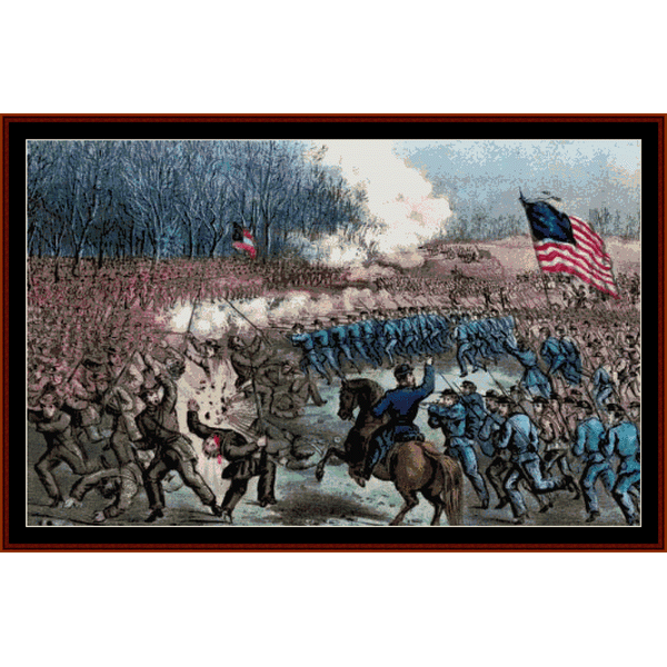Battle of Chancellorsville cross stitch pattern