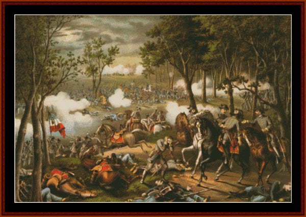Battle of Chancellorsville - American Civil War pdf cross stitch pattern