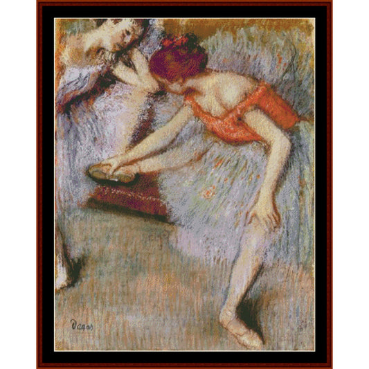 Dancers II, 1895 - Degas  cross stitch pattern