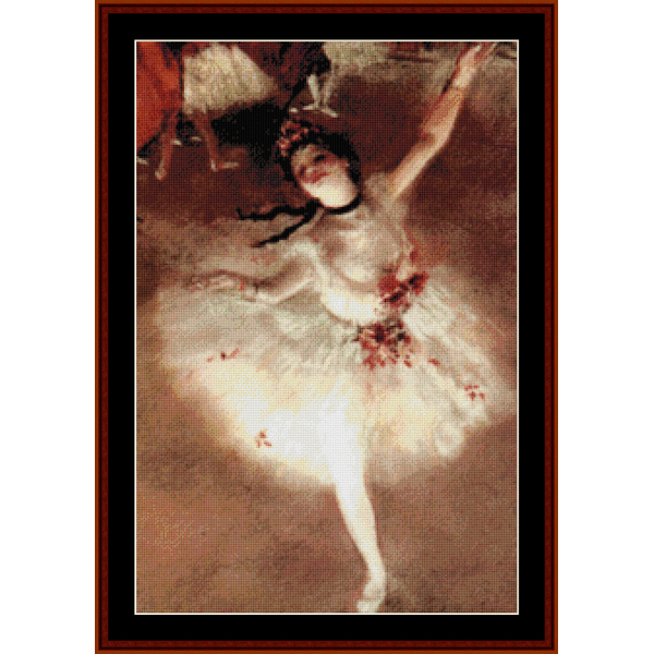 Ballerina - Degas  cross stitch pattern