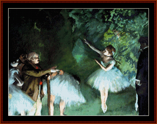 Ballet Rehearsal - Degas  cross stitch pattern