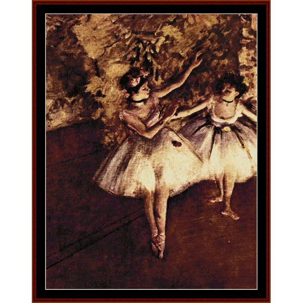 Young Dancers - Degas  cross stitch pattern