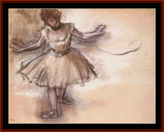 Dancer&nbsp; - Edgar Degas cross stitch pdf pattern