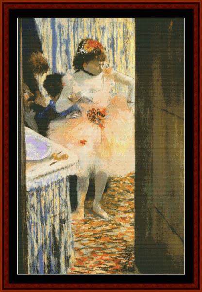 In the Dressing Room II - Degas  cross stitch pattern