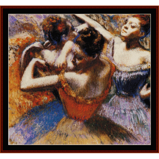 Dancers, 1899 - Degas  cross stitch pattern