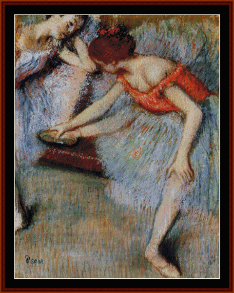 Dancers, 1895 - Degas  cross stitch pattern