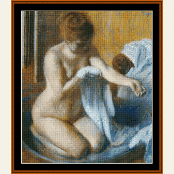 After the Bath, 1886 - Degas  cross stitch pattern