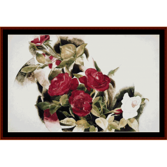 Roses - Charles Demuth cross stitch pattern