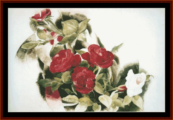 Roses - Charles Demuth cross stitch pattern