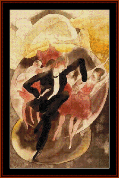 Dancer with Chorus, 1918 - Charles Demuth cross stitch pattern