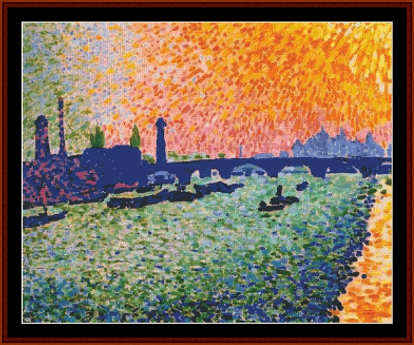 View on the River, 1905 - Andre Derain pdf cross stitch pattern