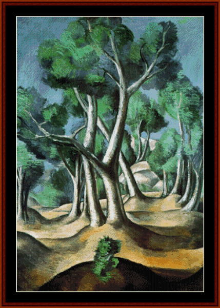 The Grove, 1912 - Andre Derain pdf cross stitch pattern