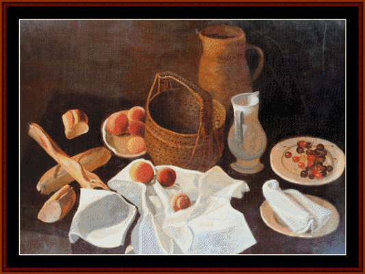 Still Life with Fruit - Andre Derain pdf cross stitch pattern