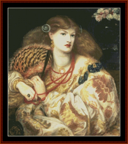 Mona Vanna - Dante Gabriel Rossetti pdf cross stitch pattern