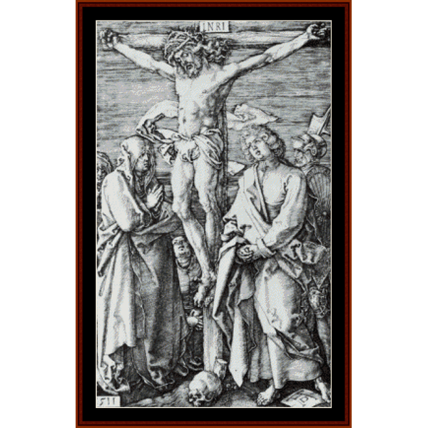 Crucifixion, 1511 - Albrecht Durer cross stitch pattern