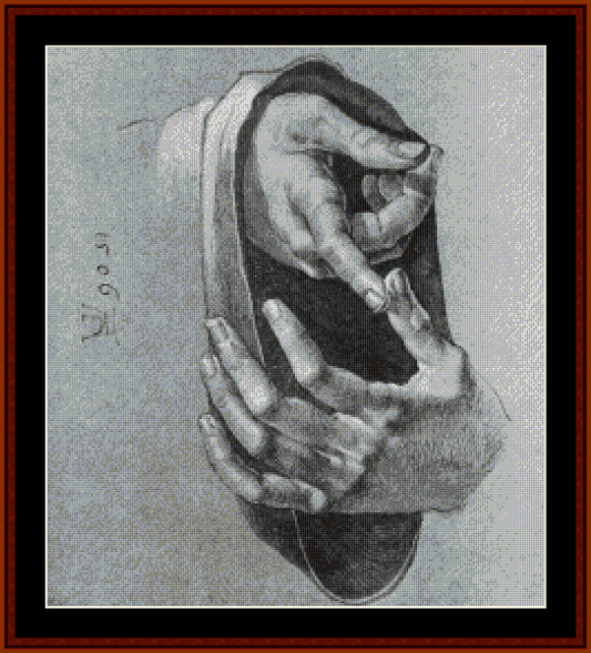 Boy's Hands, 1506 - Albrecht Durer cross stitch pattern