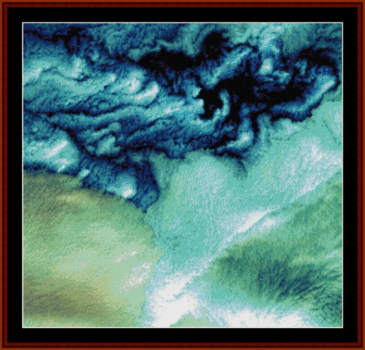 Aleutian Clouds, Alaska - Earth as Art pdf cross stitch pattern