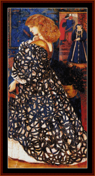Sidonia Von Bork - Burne-Jones cross stitch pattern