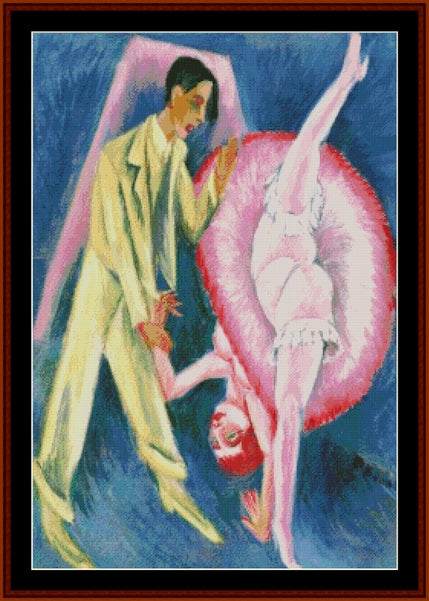 Dancing Couple II - E.L. Kirchner pdf cross stitch pattern