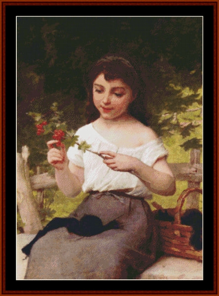 A Sprig of Berries - Emile Munier pdf cross stitch pattern