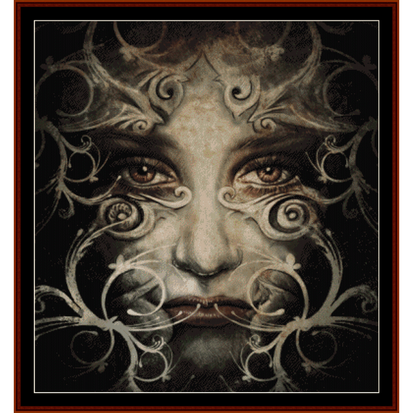 Spirit Woman - Fantasy pdf cross stitch pattern
