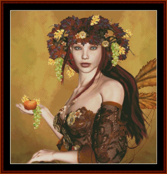 Autumn Fantasy - Fantasy pdf cross stitch pattern