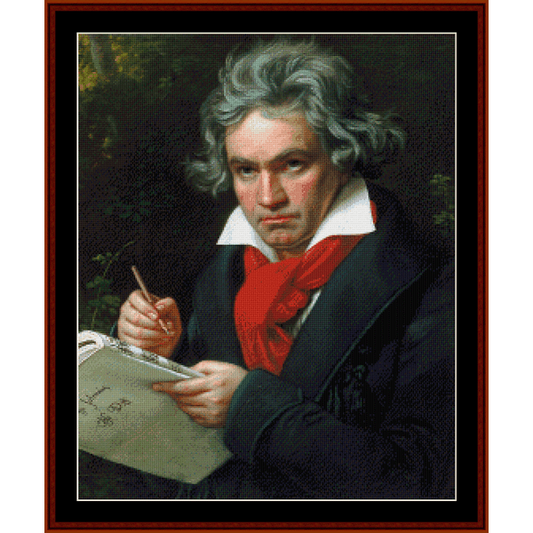Beethoven, Ludwig cross stitch pattern