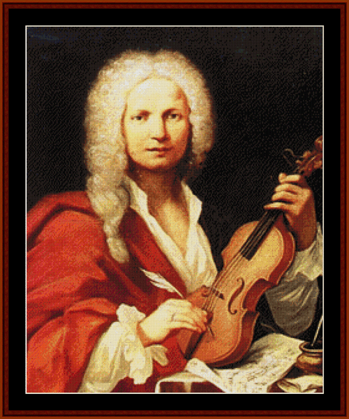 Vivaldi, Antonio cross stitch pattern