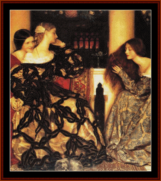 Venetian Ladies - Frank C. Cowper pdf cross stitch pattern