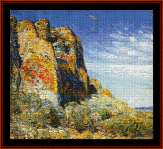 Harney Desert - Frederick Childe-Hassam pdf cross stitch pattern