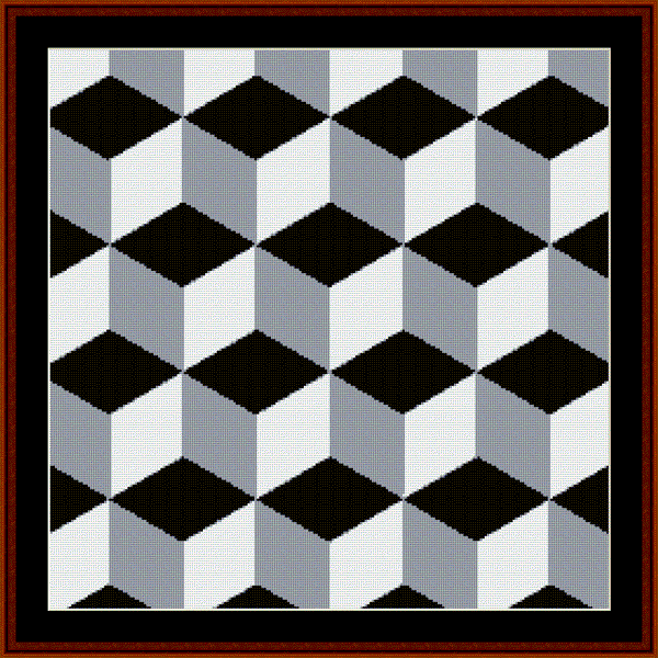 Fractal 308 pdf cross stitch pattern
