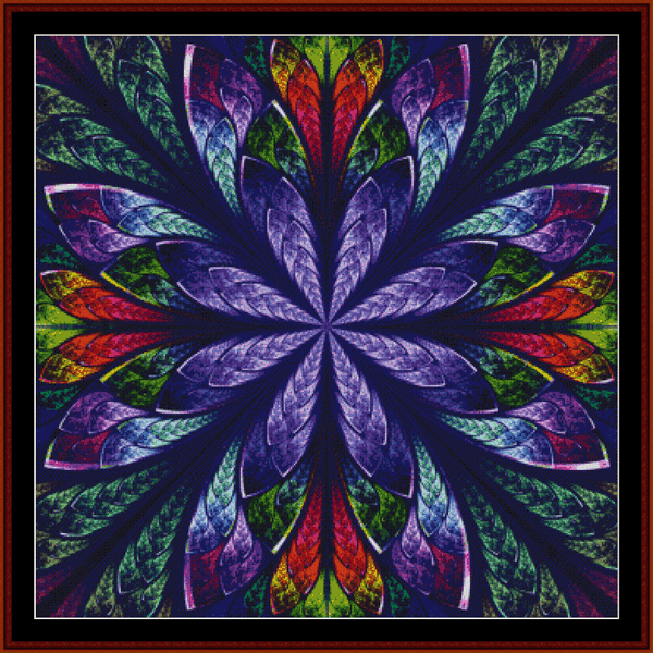 Fractal 448 cross stitch pattern
