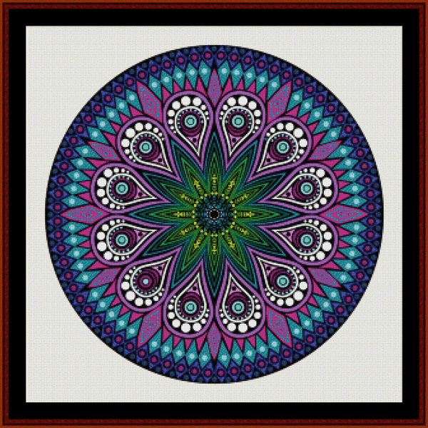 Fractal 587 cross stitch pattern