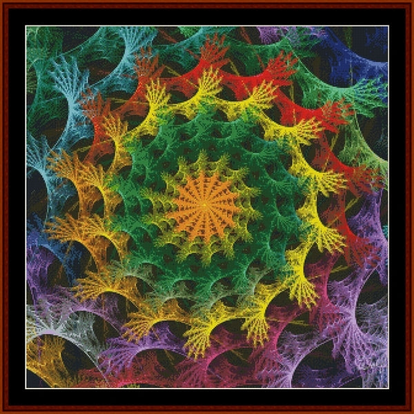 Fractal 637 pdf counted cross stitch pattern