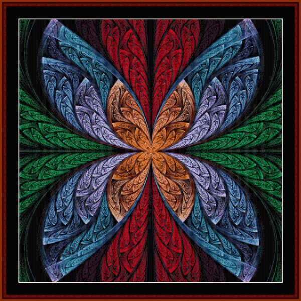 Fractal 643 cross stitch pattern