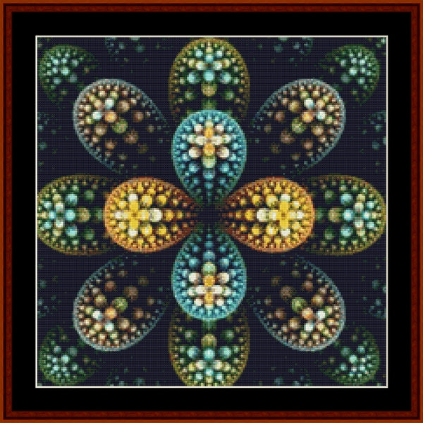 Fractal 646 (small) cross stitch pattern