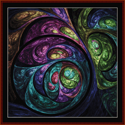 Fractal 670 pdf cross stitch pattern