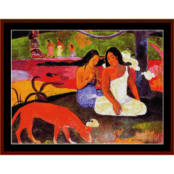Joyousness - Paul Gauguin cross stitch pattern