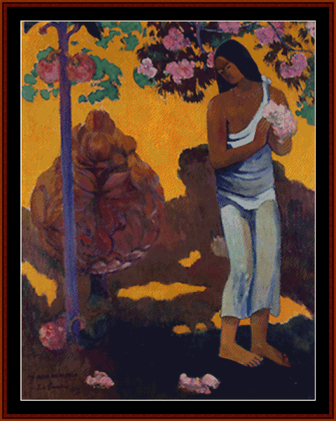 Month of May - Paul Gauguin cross stitch pattern