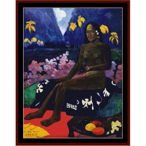 The Seed of Areois - Paul Gauguin cross stitch pattern