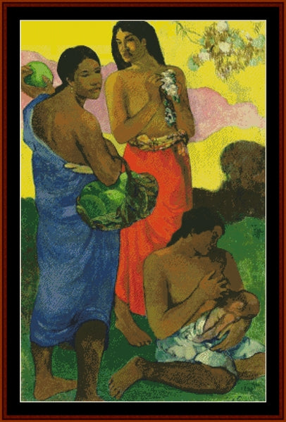 Maternity, 1899 - Paul Gauguin pdf cross stitch pattern