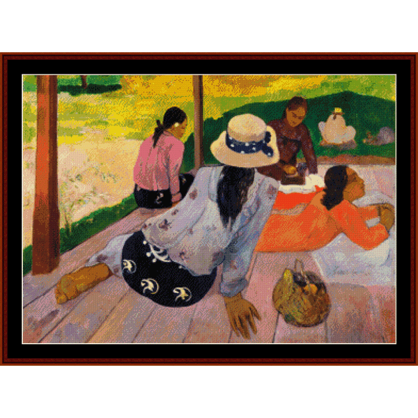 The Siesta - Paul Gauguin cross stitch pattern