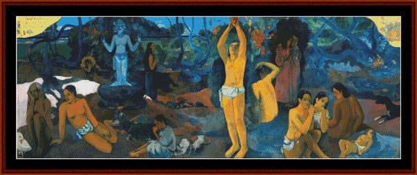 D'ou Venoun-nous?- Paul Gauguin pdf cross stitch pattern