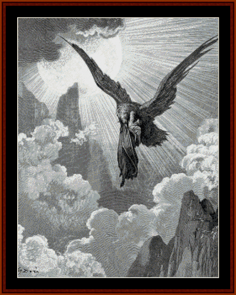 The Eagle - Gustave Dore cross stitch pattern