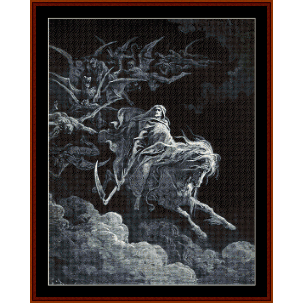 The Vision of Death - Gustave Dore cross stitch pattern