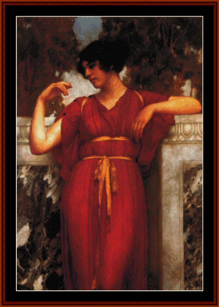 The Ring - J.W. Godward cross stitch pattern