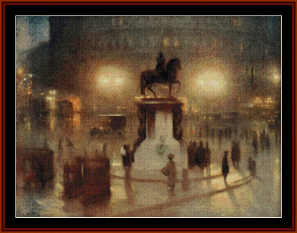 Trafalgar Square - Arthur Hacker pdf cross stitch pattern